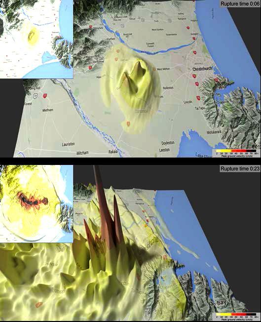 Visualising the 2010 and 2011  Canterbury earthquakes
